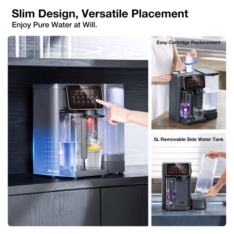 Zestaw dyspenser do wody JIMMY R9 z 1 kompletem wkładów filtrujących JIMMY (1 M2S + 1 RO-2.0S + 1 Q2S)