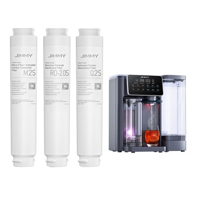 Zestaw dyspenser do wody JIMMY R9 z 1 kompletem wkładów filtrujących JIMMY (1 M2S + 1 RO-2.0S + 1 Q2S)