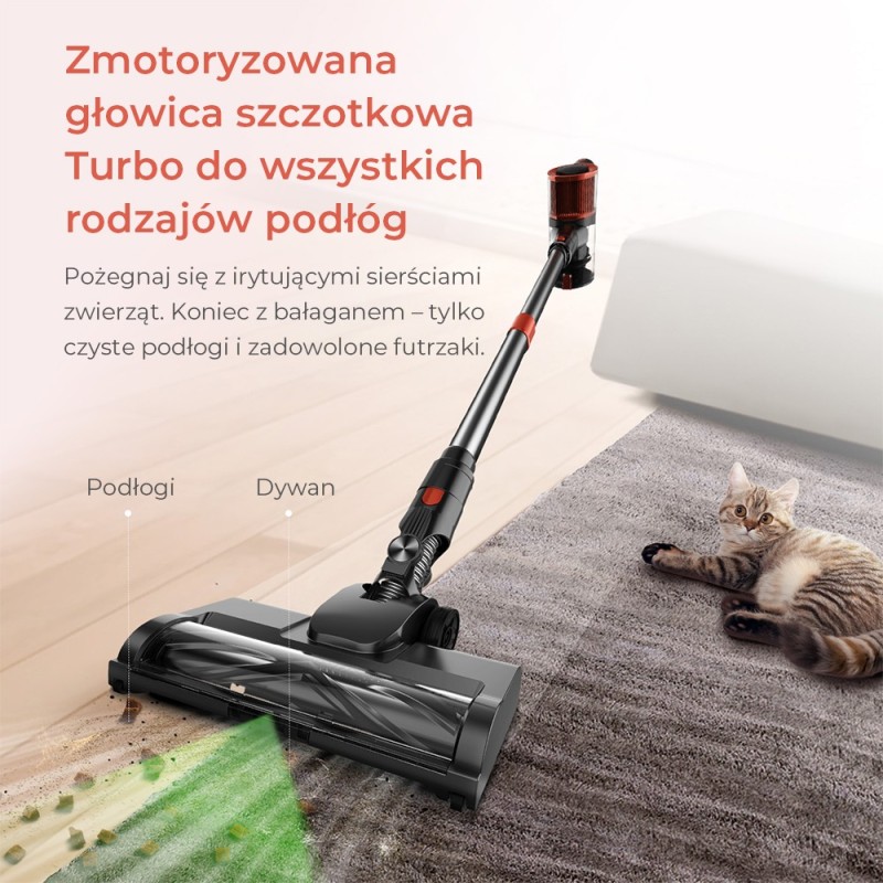 Zestaw odkurzacz bezprzewodowy JIGOO C200 z 1 filtrem Hepa