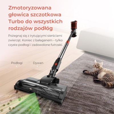 Zestaw odkurzacz bezprzewodowy JIGOO C200 z 1 filtrem Hepa