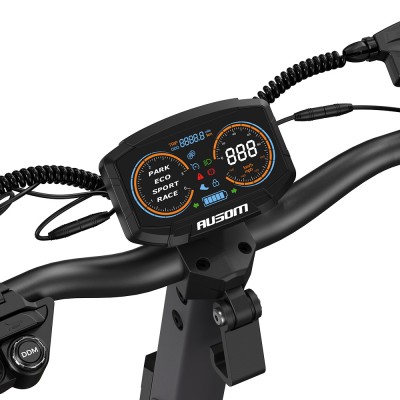 Ausom L2 Max Dwusilnikowy skuter elektryczny, 1000 W x 2 silniki, zasięg 90 km - Ciemnoszary