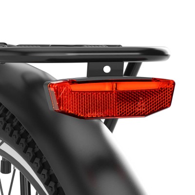 Touroll J1 Trekkingowy rower elektryczny, zasięg 100 km, 7-biegowa przerzutka Shimano - Czarny