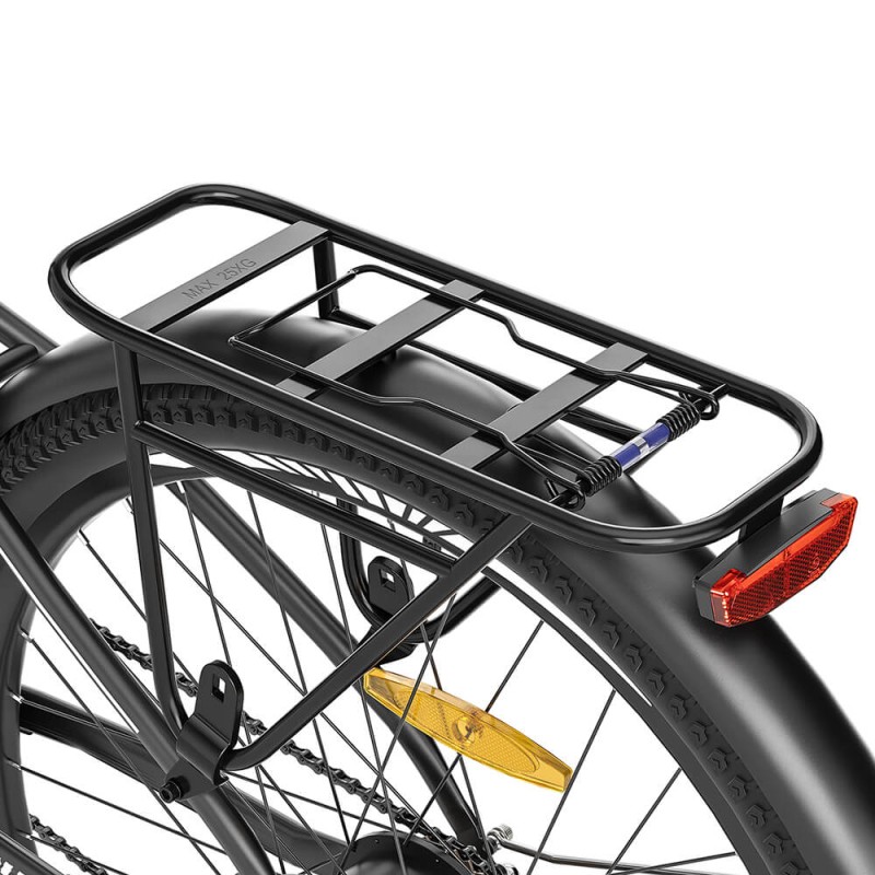 Touroll J1 Trekkingowy rower elektryczny, zasięg 100 km, 7-biegowa przerzutka Shimano - Czarny