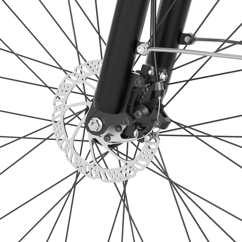 Touroll J1 Trekkingowy rower elektryczny, zasięg 100 km, 7-biegowa przerzutka Shimano - Czarny