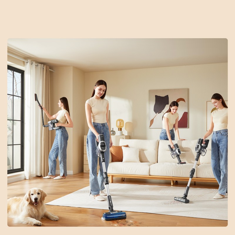 Odkurzacz bezprzewodowy JIMMY JV9 Pro Aqua 160AW z funkcją nawilżania i filtracją HEPA