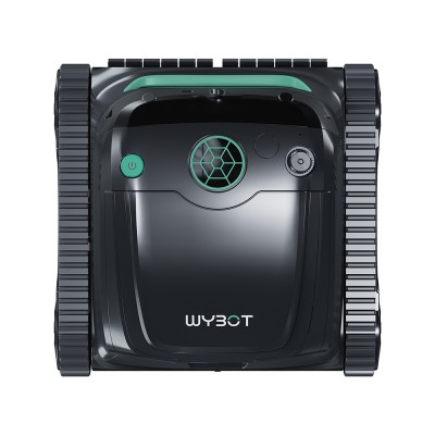 WYBOT S2 Vision bezprzewodowy robot do czyszczenia basenów, uczenie AI z nawigacją kamerą wizyjną – Czarny