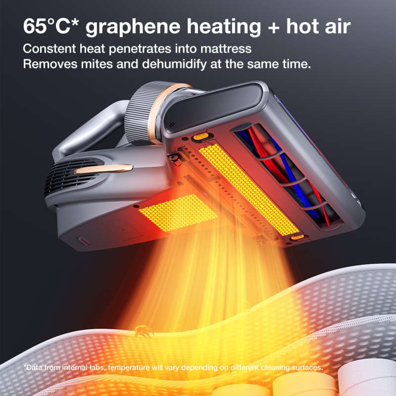 Odkurzacz do materacy JIMMY BX7 Pro Max, moc znamionowa 700W, czujnik roztoczy kurzu - Szary