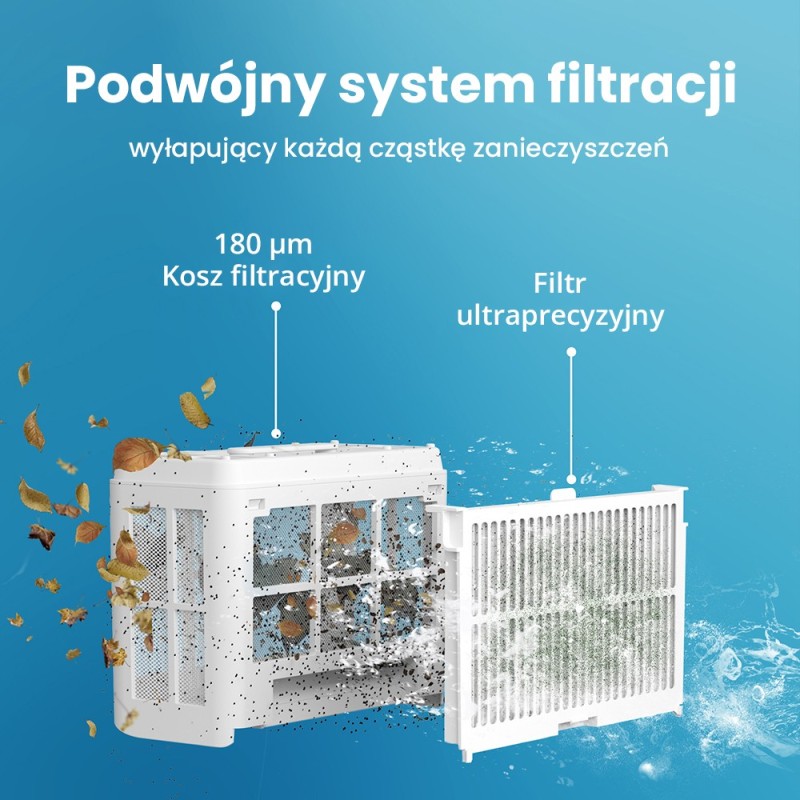 WYBOT C2 Bezprzewodowy robot do czyszczenia basenów, czyszczenie ścian i linii wody - Czarny+Zielony