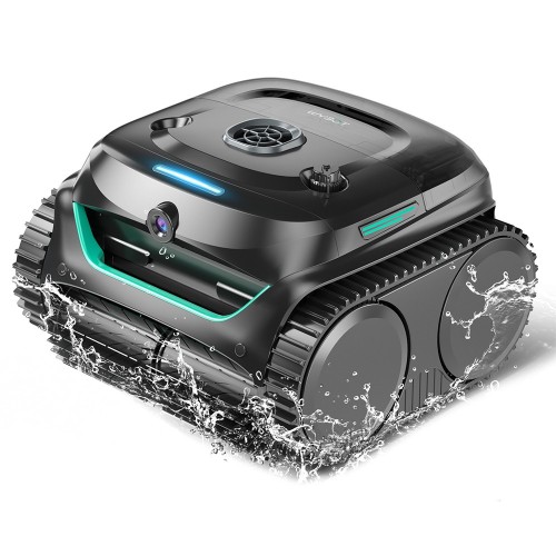 WYBOT C2 Vision Bezprzewodowy robot do czyszczenia basenów, wykrywanie śmieci kamerą AI - Czarny+Zielony