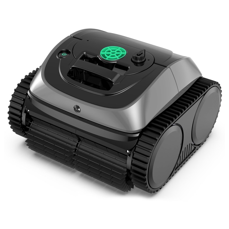 Bezprzewodowy robot do czyszczenia basenów WYBOT C1, 150 minut czasu pracy, wspinanie się po ścianach - Szaro-zielony