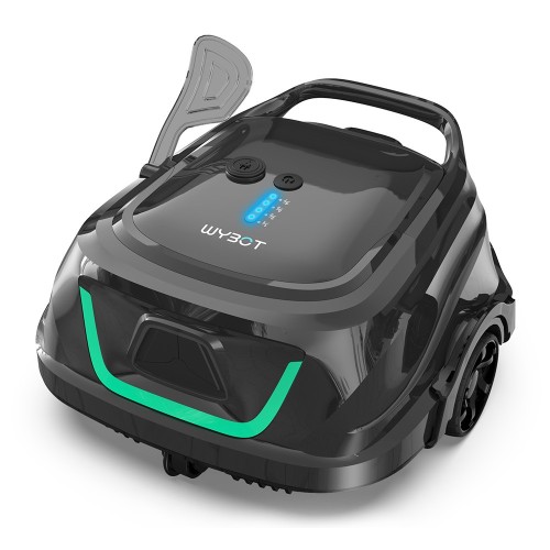 WYBOT A1 Bezprzewodowy robot odkurzający do basenów, dwuwarstwowy system filtracji, czas pracy 120 minut – Czarny