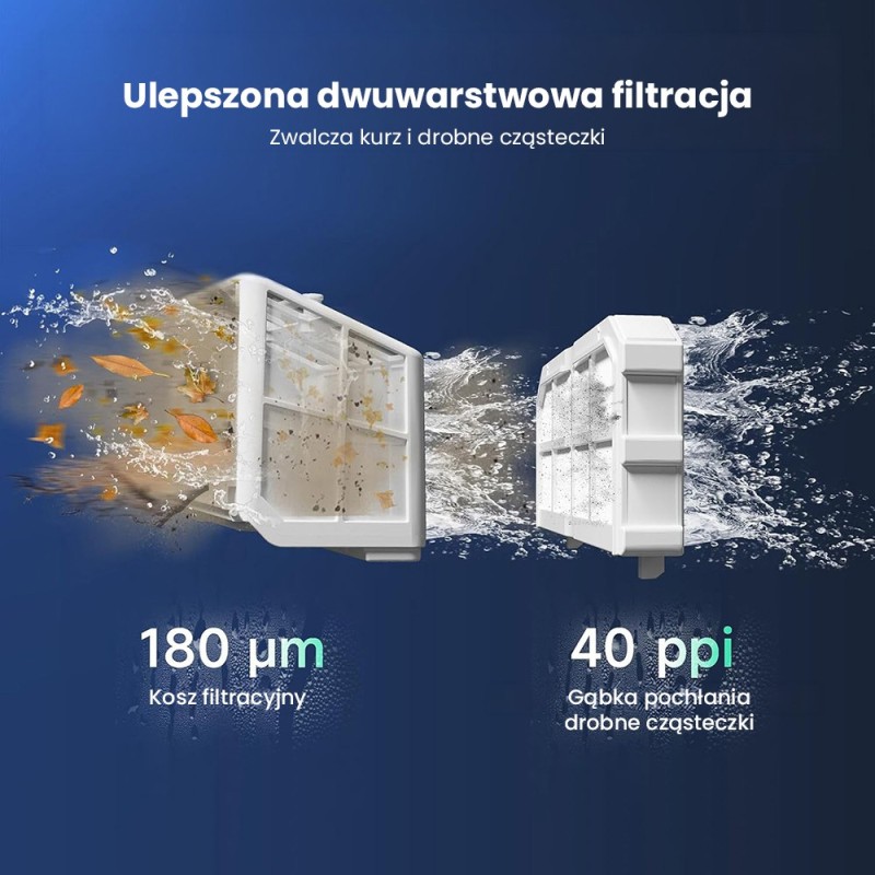 WYBOT S2 Vision bezprzewodowy robot do czyszczenia basenów, uczenie AI z nawigacją kamerą wizyjną – Czarny