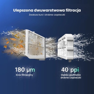 WYBOT S2 Vision bezprzewodowy robot do czyszczenia basenów, uczenie AI z nawigacją kamerą wizyjną – Czarny