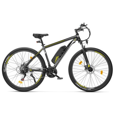 Touroll U1 29 Rower elektryczny z wysokim wejściem, silnik 250 W, zasięg 65 km, 21-biegowa przerzutka Shimano - Czarny