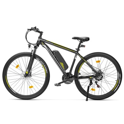 Touroll U1 29 Rower elektryczny z wysokim wejściem, silnik 250 W, zasięg 65 km, 21-biegowa przerzutka Shimano - Czarny