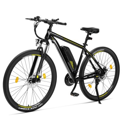 Touroll U1 29 Rower elektryczny z wysokim wejściem, silnik 250 W, zasięg 65 km, 21-biegowa przerzutka Shimano - Czarny