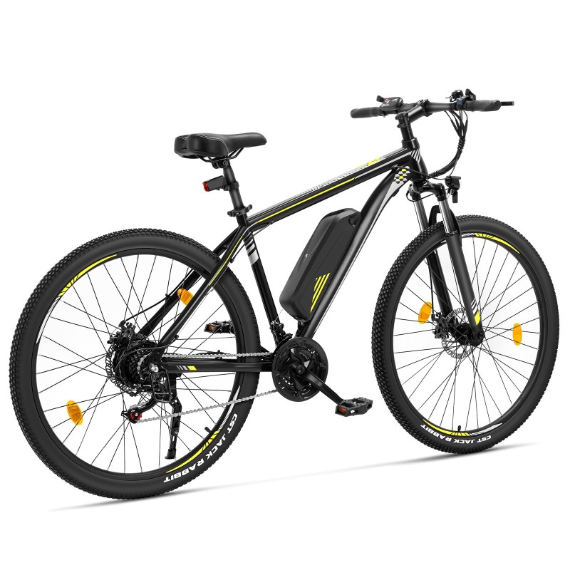 Touroll U1 29 Rower elektryczny z wysokim wejściem, silnik 250 W, zasięg 65 km, 21-biegowa przerzutka Shimano - Czarny