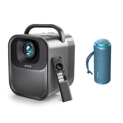 Projektor ETOE Seal Pro LCD z 1 sztuką Niebieski Tronsmart T8 (O3020) przenośny głośnik
