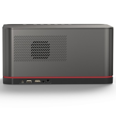 Projektor ETOE Whale Pro 1800 ANSI Lumens z 1 sztuką 50-calowego regulacja w górę i w dół ekranu projekcyjnego ETOE