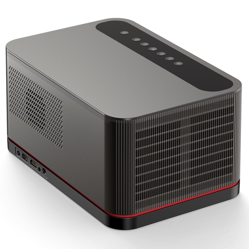 Projektor ETOE Whale Pro 1800 ANSI Lumens z 1 sztuką 50-calowego regulacja w górę i w dół ekranu projekcyjnego ETOE
