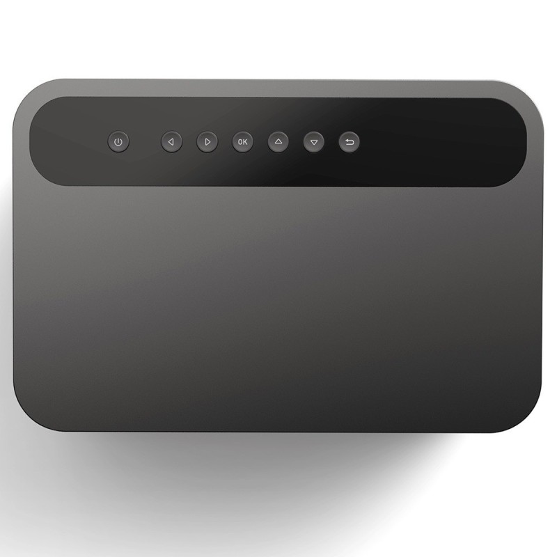 Projektor ETOE Whale Pro 1800 ANSI Lumens z 1 sztuką 50-calowego regulacja w górę i w dół ekranu projekcyjnego ETOE