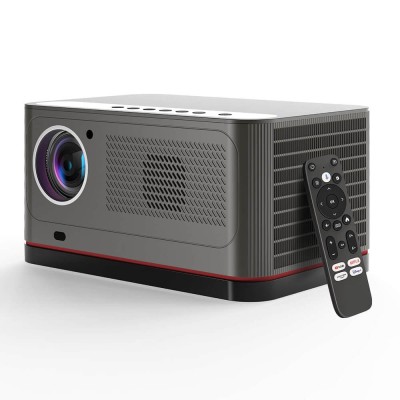 Projektor ETOE Whale Pro 1800 ANSI Lumens z 1 sztuką 50-calowego regulacja w górę i w dół ekranu projekcyjnego ETOE