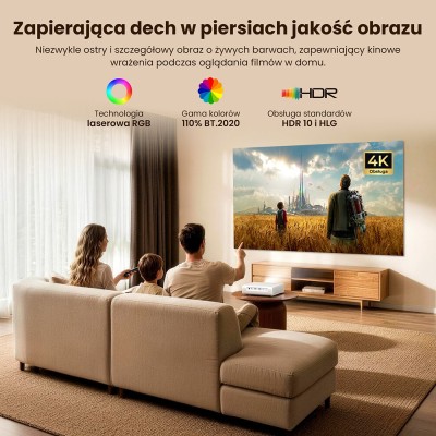 Projektor laserowy ETOE ETOE Dolphin 2 RGB z 1 sztuką Szary Tronsmart T8 (O3020) przenośny głośnik