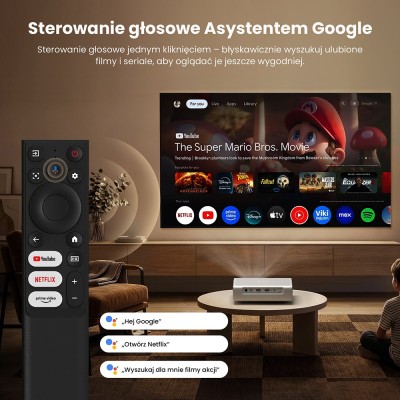 Projektor laserowy ETOE ETOE Dolphin 2 RGB z 1 sztuką Szary Tronsmart T8 (O3020) przenośny głośnik
