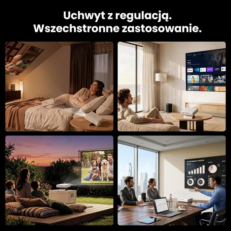 Projektor laserowy ETOE ETOE Dolphin 2 RGB z 1 sztuką Szary Tronsmart T8 (O3020) przenośny głośnik