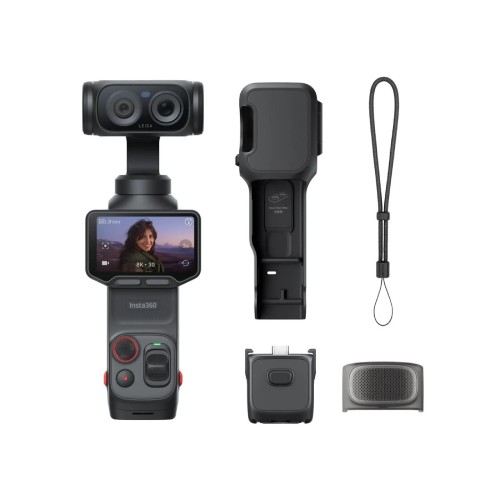 Kamera gimbalowa Insta360 Luna Ultra Standard Bundle, podwójne obiektywy Leica Summicron - Cosmic Black
