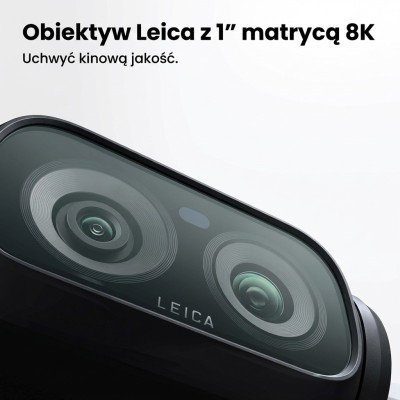 Kamera gimbalowa Insta360 Luna Ultra Standard Bundle, podwójne obiektywy Leica Summicron - Cosmic Black
