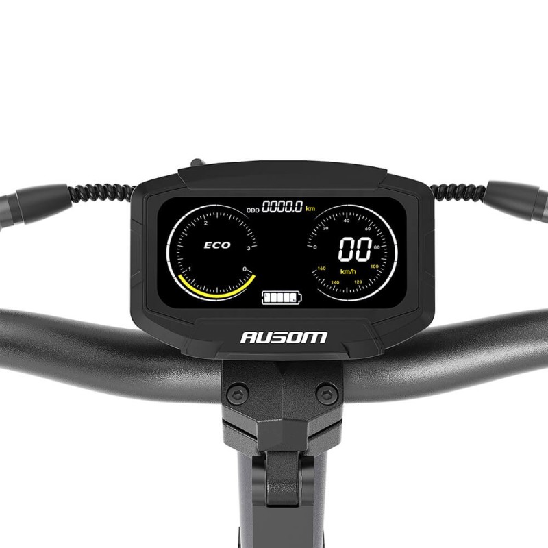 Składana hulajnoga elektryczna Ausom DT2 Pro z podwójnym silnikiem, akumulator 52V 23.4Ah, silnik 2×1100W, zasięg 115 km