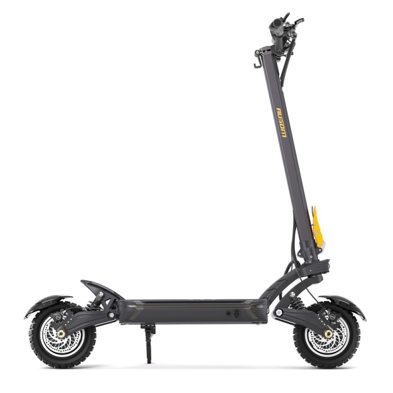 Składana hulajnoga elektryczna Ausom F1 Max z dwoma silnikami, mocą 1400W x2, podwójnymi hydraulicznymi hamulcami tarczowymi