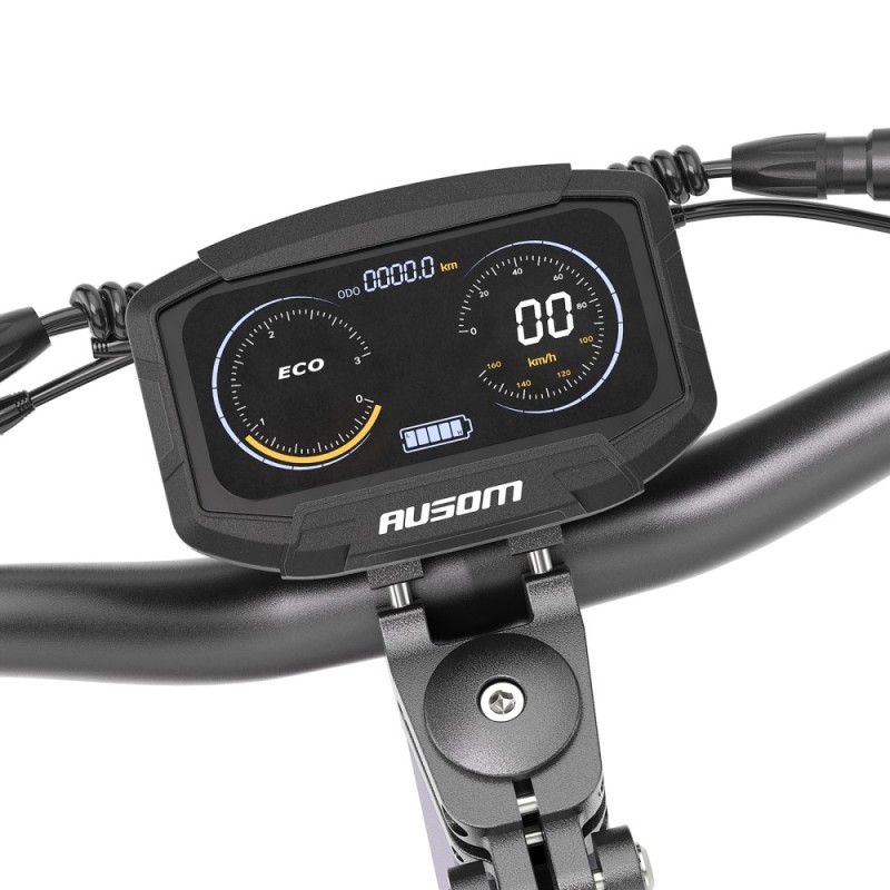 Składana hulajnoga elektryczna Ausom F1 Max z dwoma silnikami, mocą 1400W x2, podwójnymi hydraulicznymi hamulcami tarczowymi