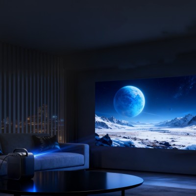 ETOE Seal Pro Przenośny projektor – 1300 ANSI, Full HD, Google TV, do kina domowego, sypialni i seansów na świeżym powietrzu
