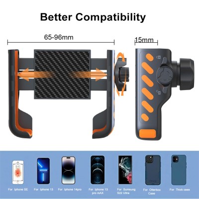 Uchwyt na telefon do roweru, hulajnogi i motocykla – na kierownice 0.71-1.57'' (18-40mm), telefony 4.5-7.0''