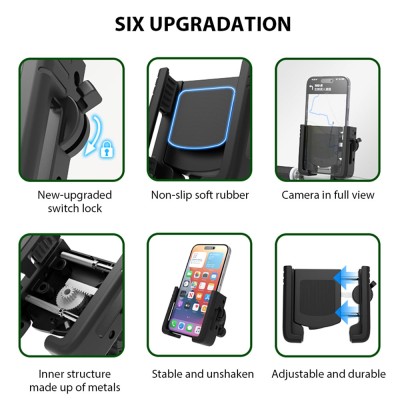 Uchwyt na telefon do roweru – do kierownic 15–32 mm, telefony 4,7–7,2", rowery, hulajnogi i motocykle