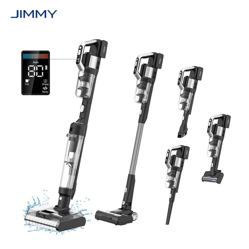 JIMMY PW11 Pro Max-B bezprzewodowy odkurzacz i myjka 5 w 1 – moc ssania 110 AW, sprzątanie na mokro i sucho w całym domu