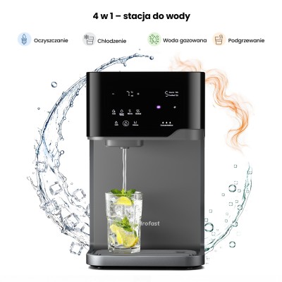 Hydrofast C300 Premium oczyszczacz wody RO – gorąca, zimna i gazowana woda + mineralizacja, kompletna stacja do wody i napojów