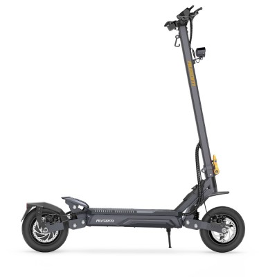 Ausom Gosoul 2 Pro Hulajnoga elektryczna, maks. moc 1400 W, zasięg 90 km, zawieszenie wahaczowe ShocFree – Ciemnoszary