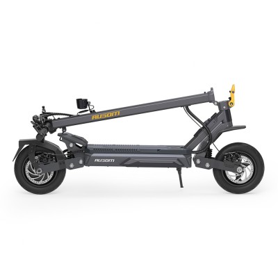 Ausom Gosoul 2 Pro Hulajnoga elektryczna, maks. moc 1400 W, zasięg 90 km, zawieszenie wahaczowe ShocFree – Ciemnoszary