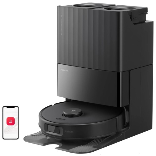 Roborock Qrevo Edge 5V1 robot sprzątający i mopujący – 18 500 Pa, szczotki anti-tangle, stacja 3.0 - Czarny