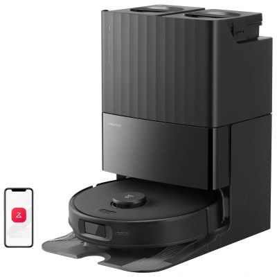 Roborock Qrevo Edge 5V1 robot sprzątający i mopujący – 18 500 Pa, szczotki anti-tangle, stacja 3.0 - Czarny