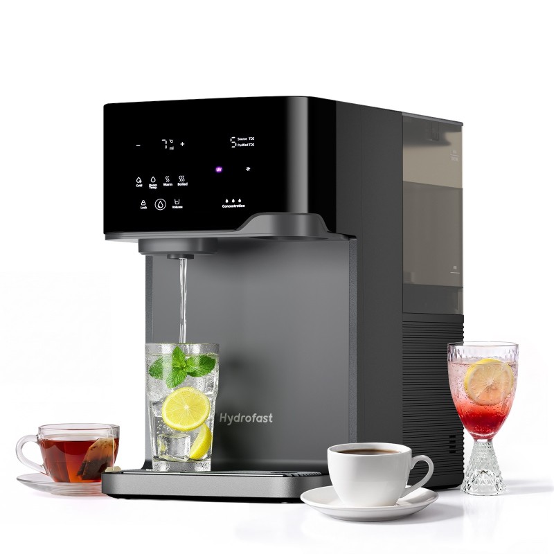 Hydrofast C300 Premium oczyszczacz wody RO – gorąca, zimna i gazowana woda + mineralizacja, kompletna stacja do wody i napojów