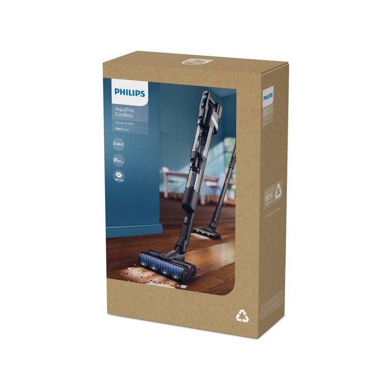 Philips XW9463/11 Odkurzacz bezprzewodowy do suchych i mokrych powierzchni, 3-w-1 tryb czyszczenia - Szary