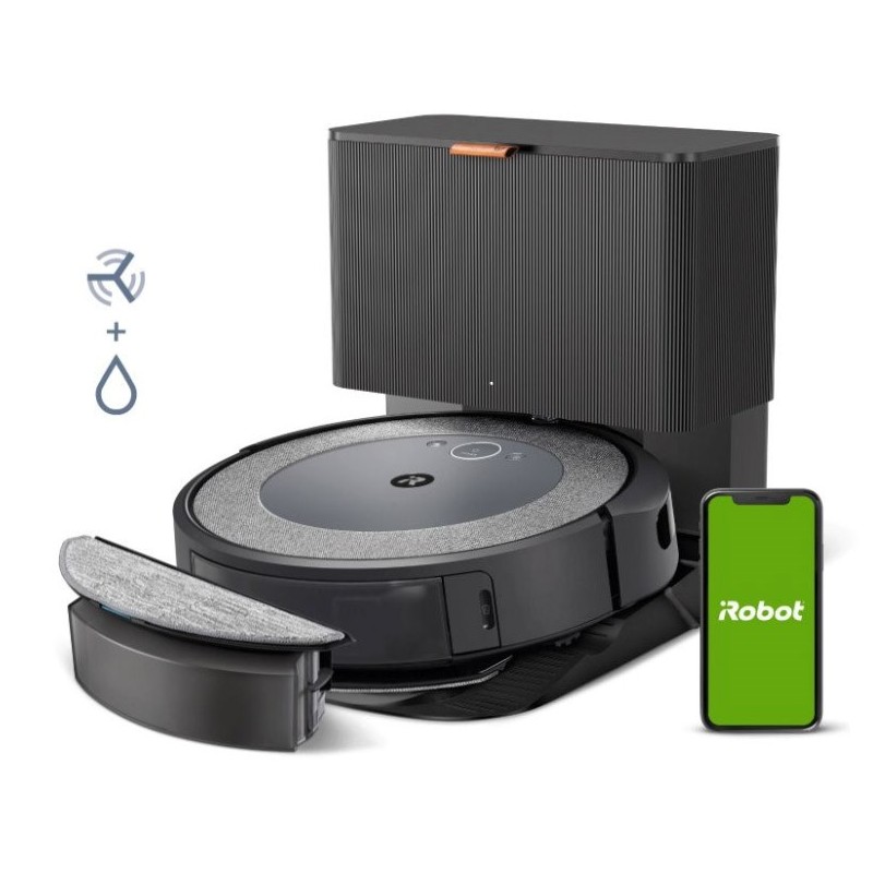 iRobot Roomba Combo i5+ (i557640) Robot odkurzacz z mopowaniem - Czarny