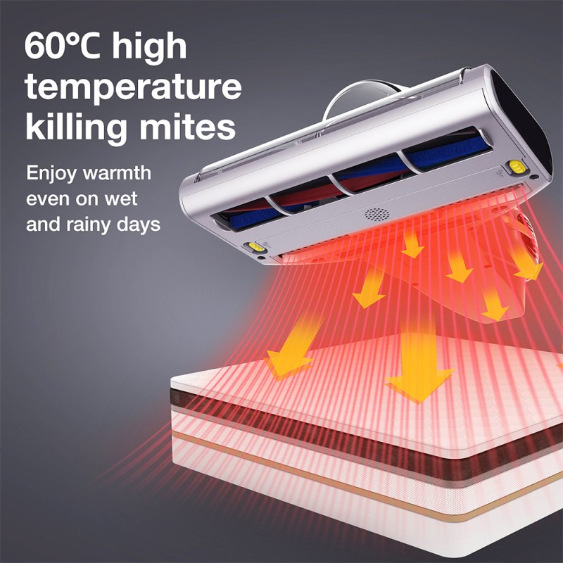 Jimmy BX7 Pro Odkurzacz antyroztoczowy, moc 700 W, inteligentne rozpoznawanie kurzu i ultradźwięki - Szary