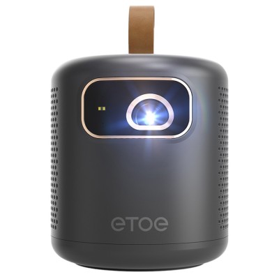 Projektor DLP ETOE Dolphin, 1080P 500 ANSI Lumenów, Google TV, Certyfikat Dolby Atmos - Czarny