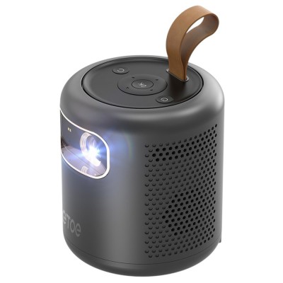 Projektor DLP ETOE Dolphin, 1080P 500 ANSI Lumenów, Google TV, Certyfikat Dolby Atmos - Czarny