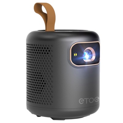 Projektor DLP ETOE Dolphin, 1080P 500 ANSI Lumenów, Google TV, Certyfikat Dolby Atmos - Czarny